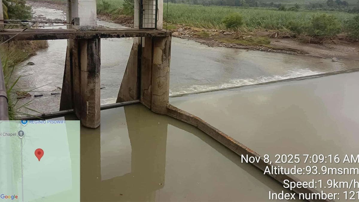 Pangiplan Dam above normal as Negros braces for Typhoon Uwan