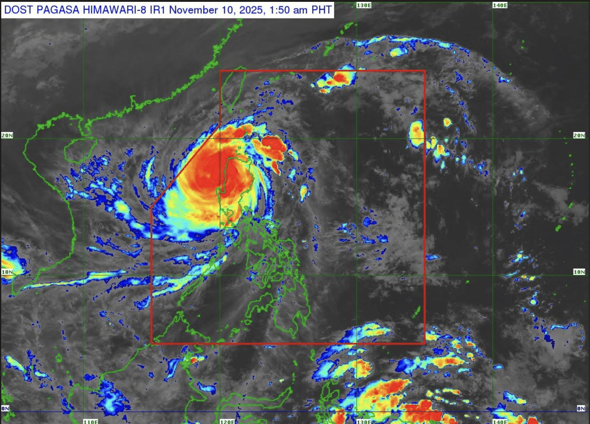 Uwan weakens after crossing Luzon landmass