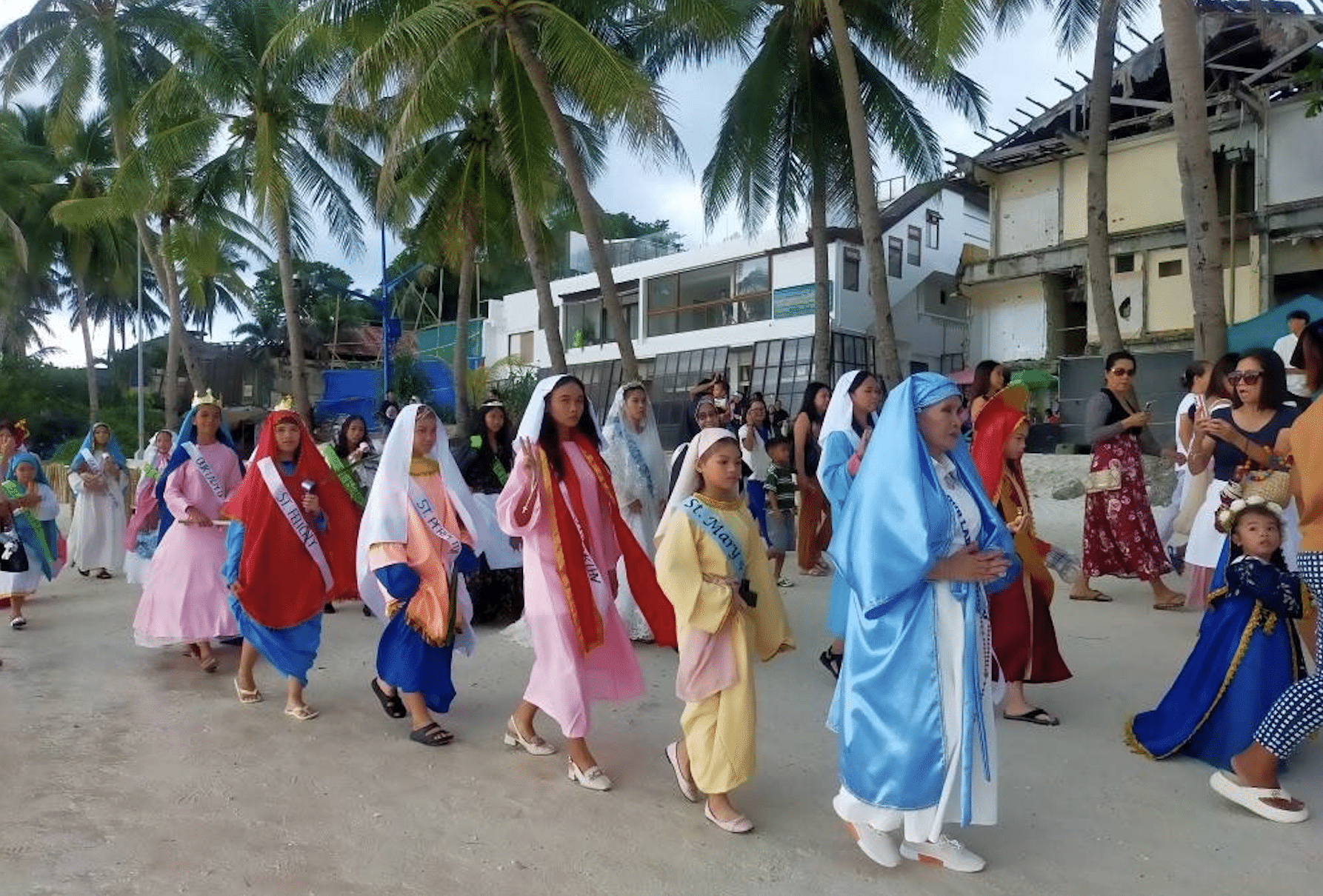LOOK: Boracay residents hold ‘Parade of Saints’