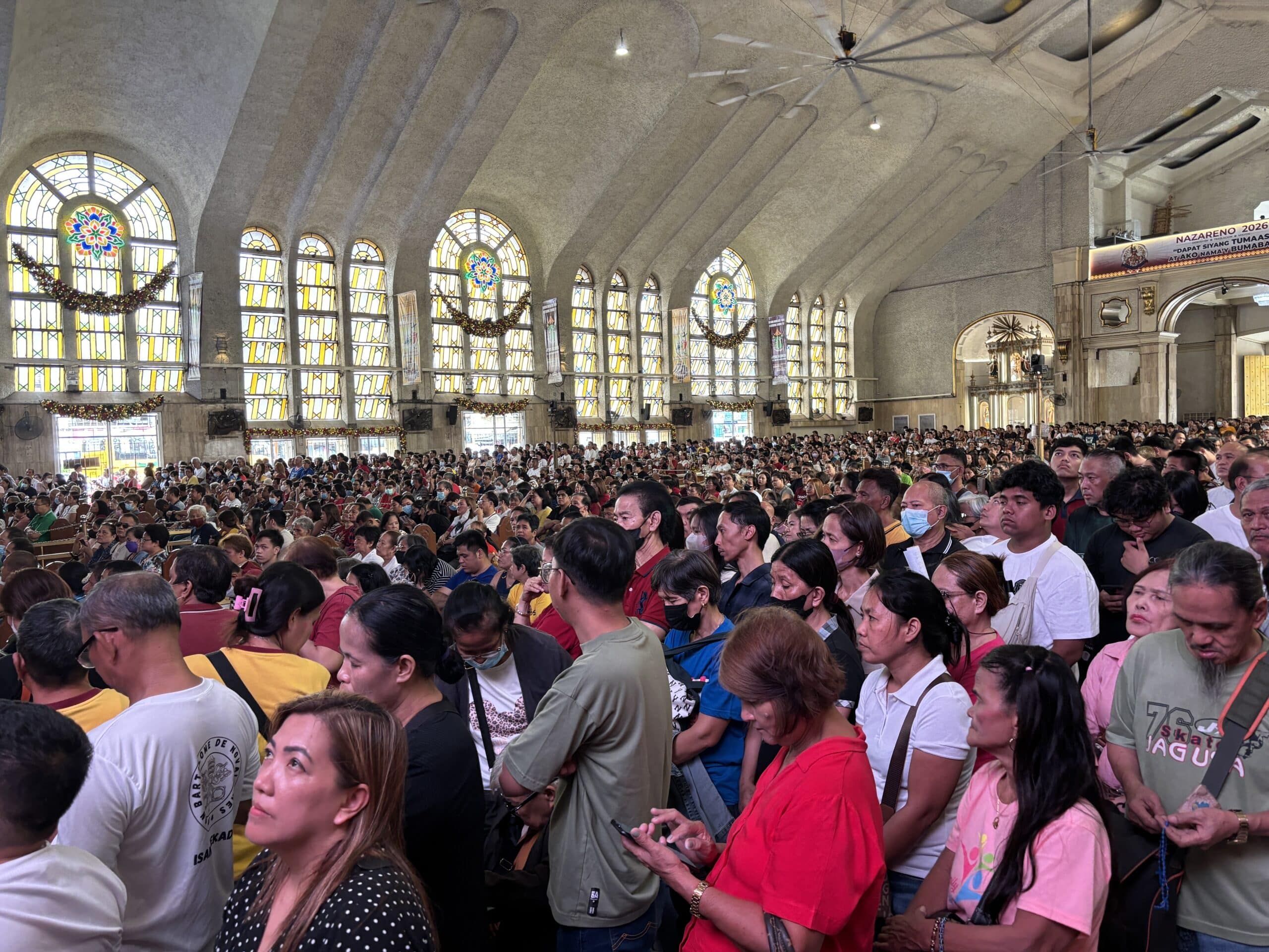 LOOK: Over 1,000 attend first mass for Feast of Black Nazarene in 2026