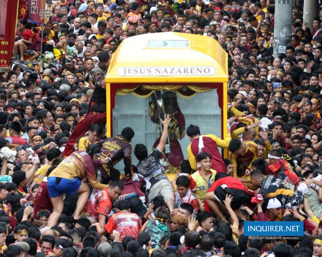 Nazareno 2026: Andas rope breaks along Quezon Boulevard