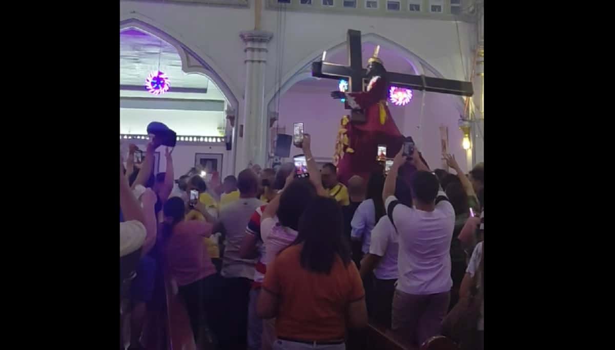 Hundreds of devotees hold vigil for Black Nazarene in Cagayan de Oro