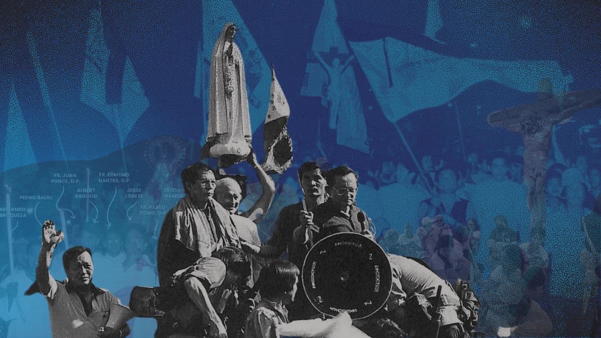When faith filled Edsa: Religious images carried during People Power