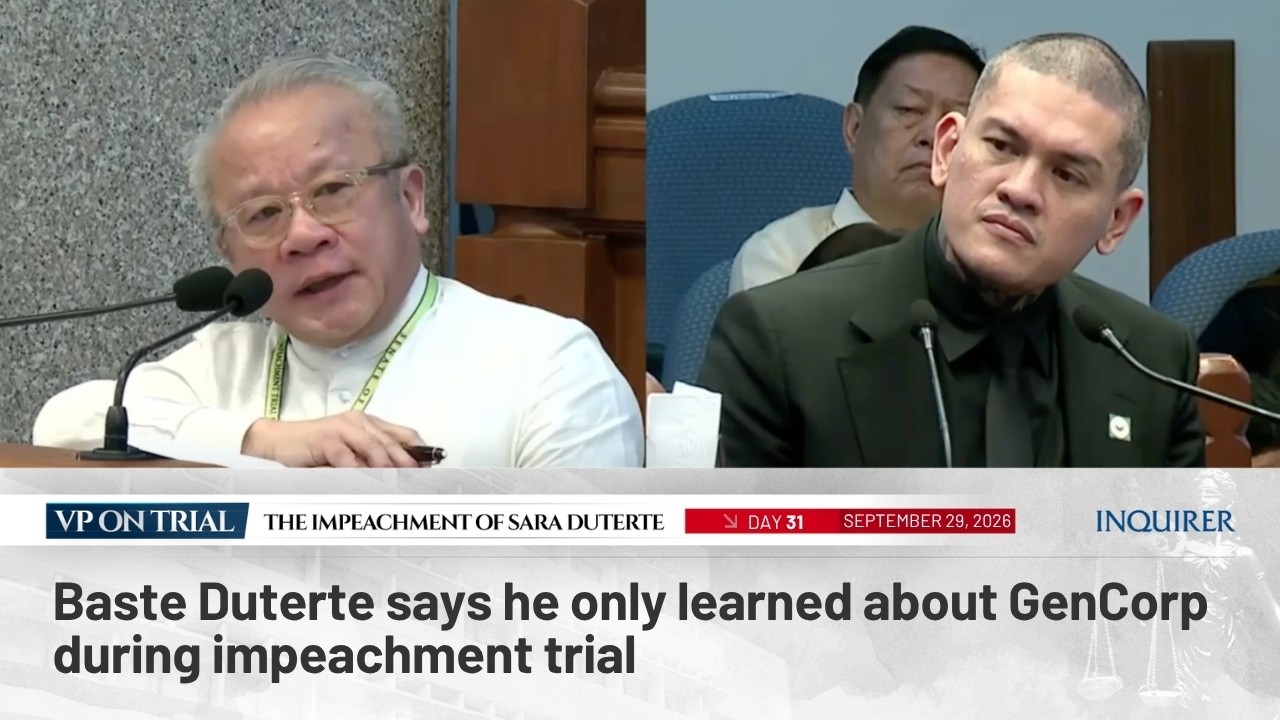 Baste Duterte quizzed over gov’t deals with Sara Duterte-linked firm